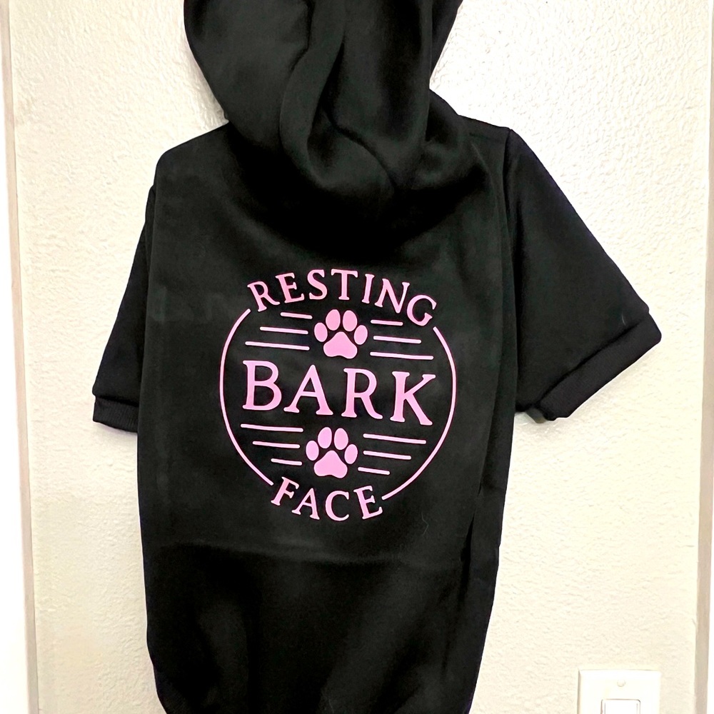 Dog hoodie-Resting Bark Face